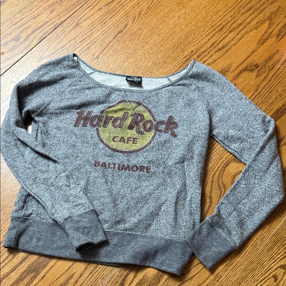 Hard Rock Cafe Heather Gray Baltimore Top